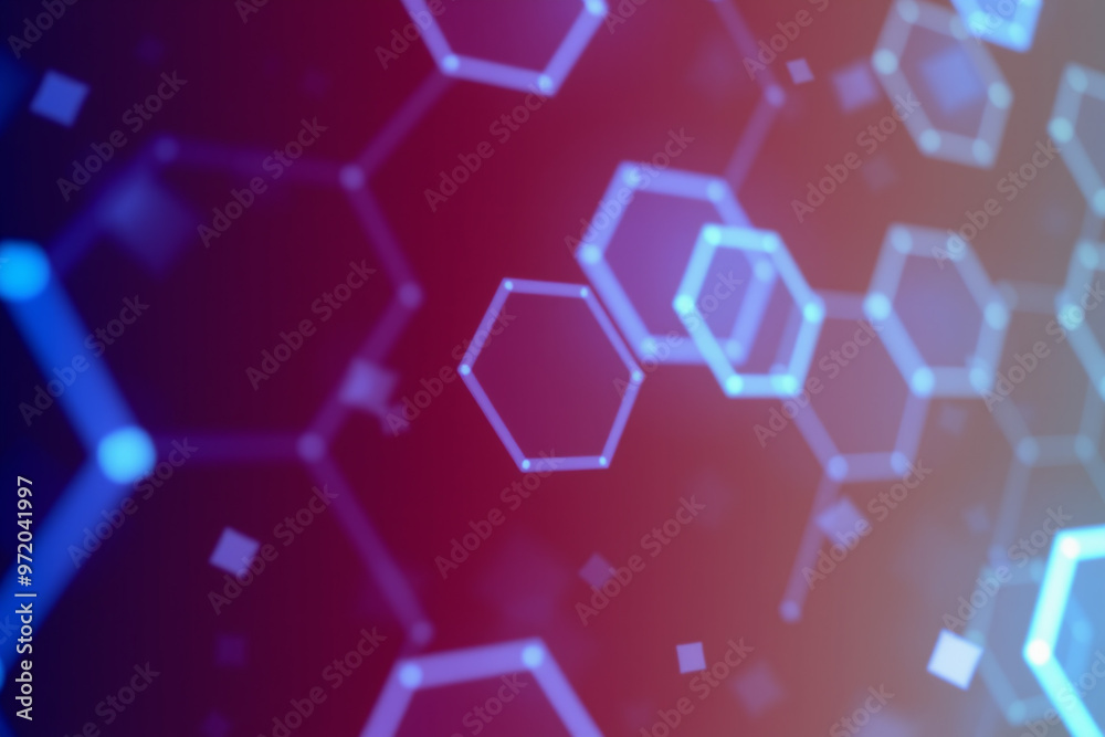 Futuristic Hexagonal Digital Background.generative AI Futuristic Hexagonal Digital Background.generative AI