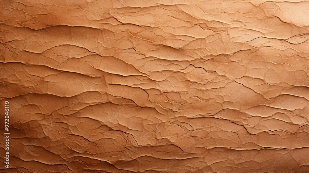 Soft horizontal texture of natural kraft paper Soft horizontal texture of natural kraft paper