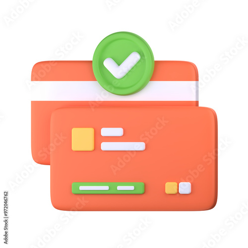 Payment Success 3D Icon, perfect for E-commerce element