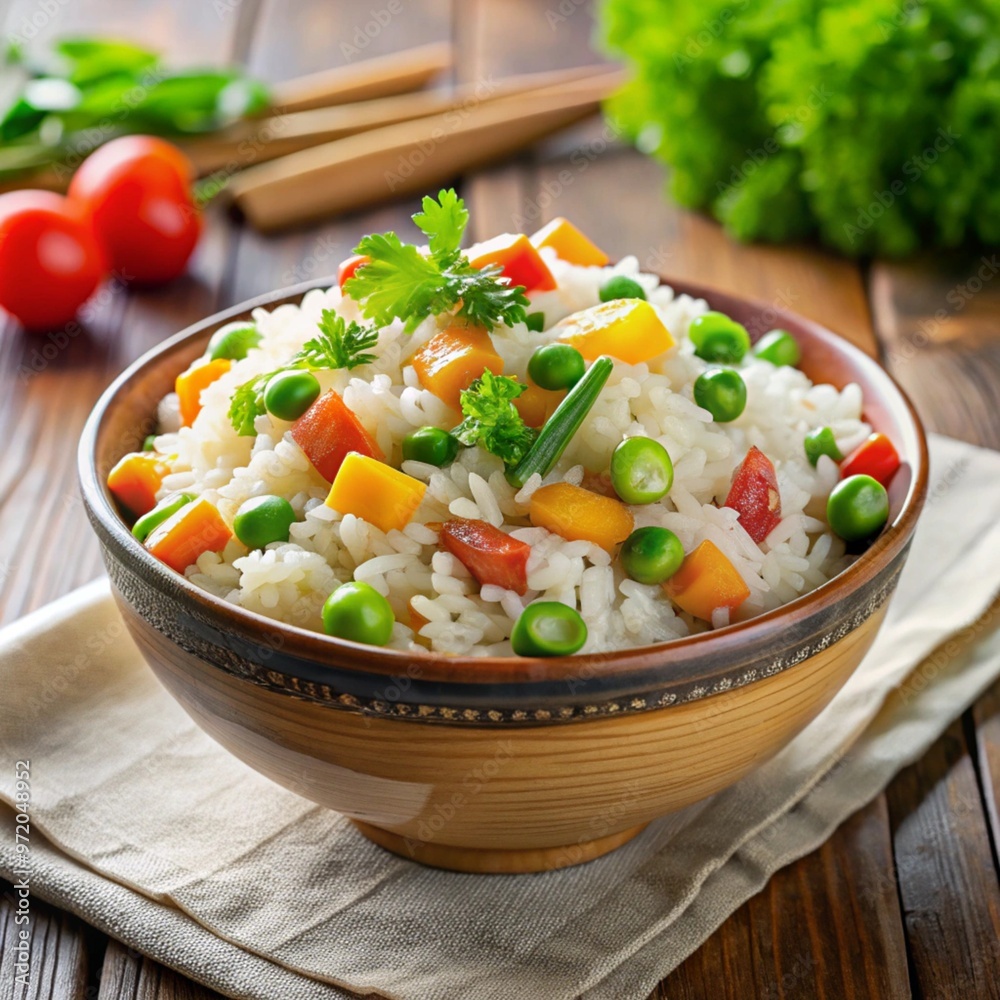 rice with vegetables rice with vegetables