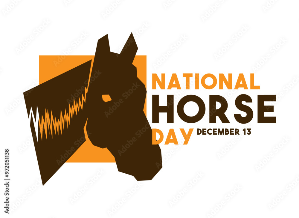 Fototapeta premium National Horse Day. December 13.