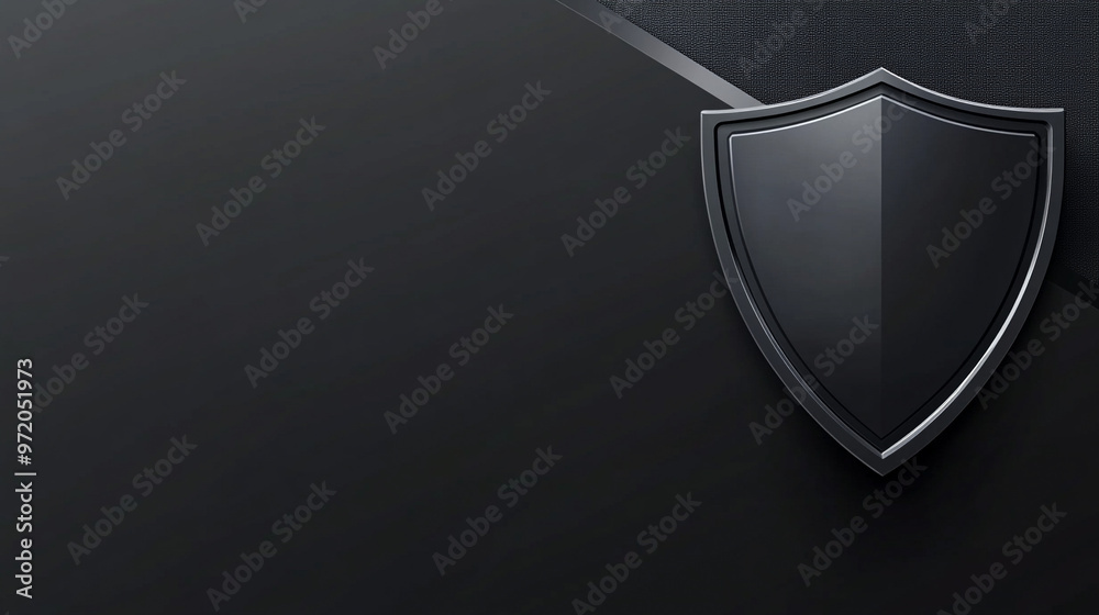 Cybersecurity concept featuring a shield icon on a clean blue background, symbolizing protection, security, and digital safety Cybersecurity concept featuring a shield icon on a clean blue background, symbolizing protection, security, and digital safety