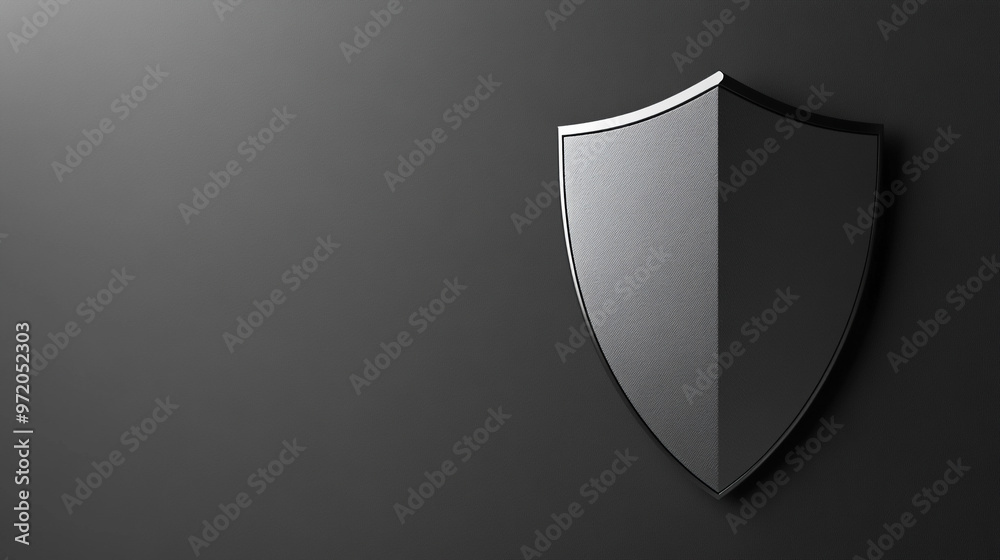 Cybersecurity concept featuring a shield icon on a clean blue background, symbolizing protection, security, and digital safety Cybersecurity concept featuring a shield icon on a clean blue background, symbolizing protection, security, and digital safety