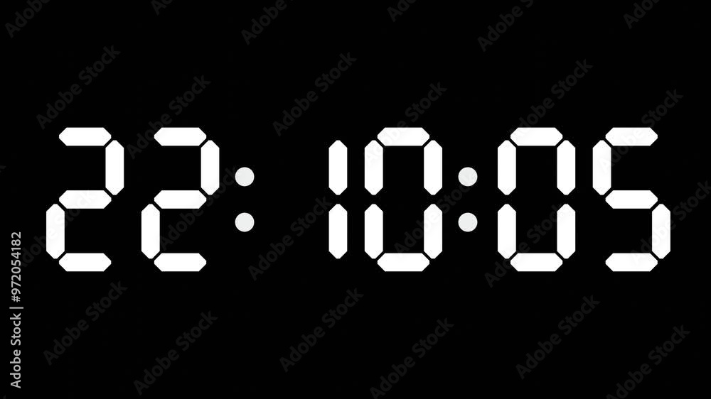 22:10 - 60 Second Full-Screen Countdown Timer with 7-Segment Display | 10:10 PM (Ten O'Clock Ten Minutes) | Twenty-Two O'Clock, Ten Minutes 22:10 - 60 Second Full-Screen Countdown Timer with 7-Segment Display | 10:10 PM (Ten O'Clock Ten Minutes) | Twenty-Two O'Clock, Ten Minutes