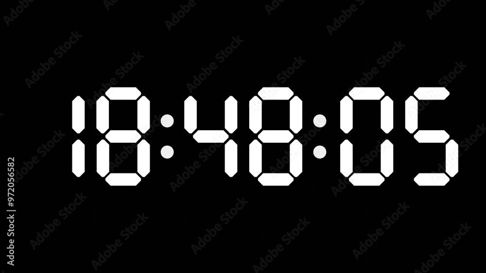 18:48 - 60 Second Full-Screen Countdown Timer with 7-Segment Display | 6:48 PM (Six O'Clock Forty-Eight Minutes) | Eighteen O'Clock, Forty-Eight Minutes 18:48 - 60 Second Full-Screen Countdown Timer with 7-Segment Display | 6:48 PM (Six O'Clock Forty-Eight Minutes) | Eighteen O'Clock, Forty-Eight Minutes