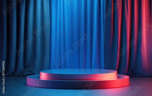 3d Podium background platform product mockup

