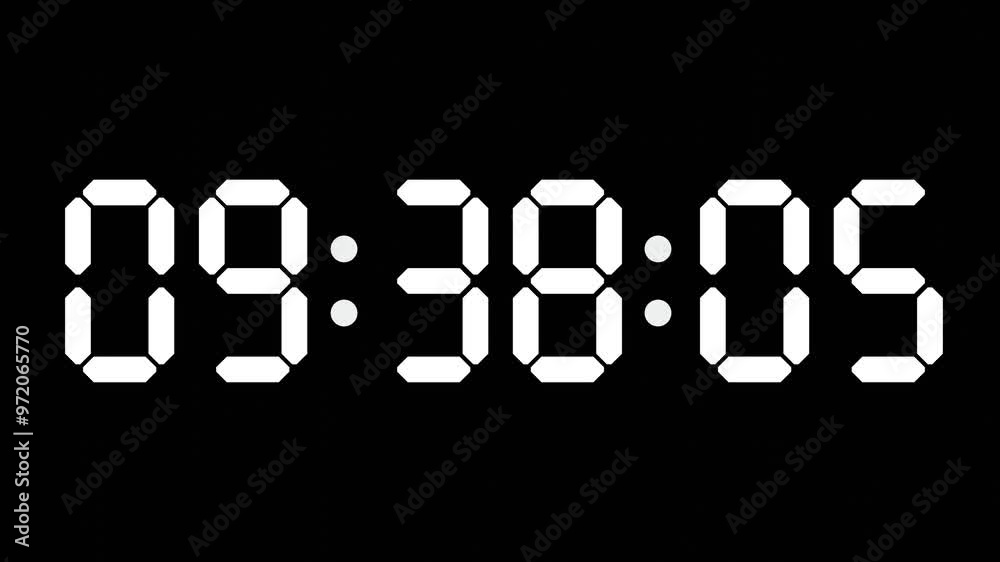 09:38 - 60 Second Full-Screen Countdown Timer with 7-Segment Display | 9:38 AM (Nine O'Clock Thirty-Eight Minutes) | Nine O'Clock, Thirty-Eight Minutes 09:38 - 60 Second Full-Screen Countdown Timer with 7-Segment Display | 9:38 AM (Nine O'Clock Thirty-Eight Minutes) | Nine O'Clock, Thirty-Eight Minutes