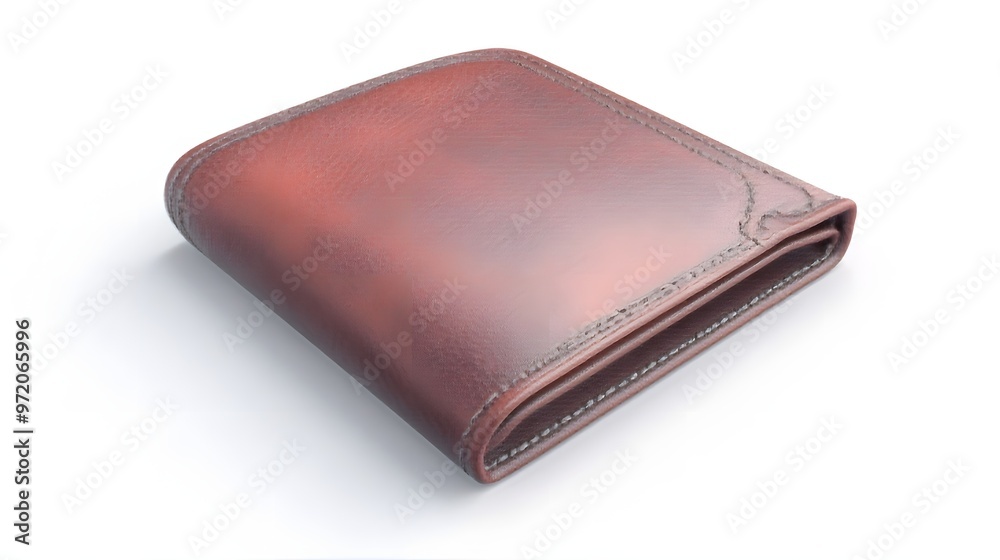 6. A lifelike 3D render of a classic leather wallet with embossed details, isolated on a pristine white background 6. A lifelike 3D render of a classic leather wallet with embossed details, isolated on a pristine white background