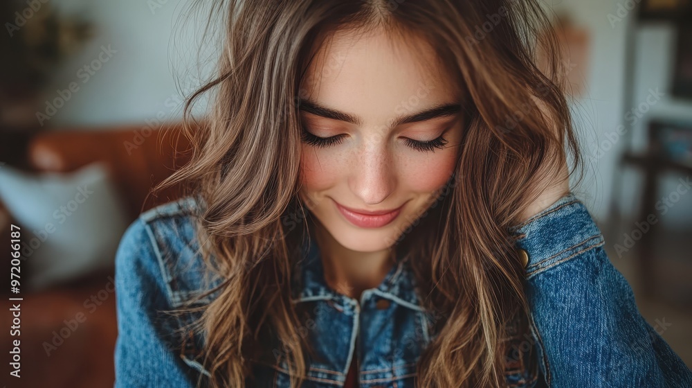 Creative DIY: Young Woman Customizing Denim Jacket with Hand-Sewn Designs for Sustainable Streetwear Fashion Statement Creative DIY: Young Woman Customizing Denim Jacket with Hand-Sewn Designs for Sustainable Streetwear Fashion Statement