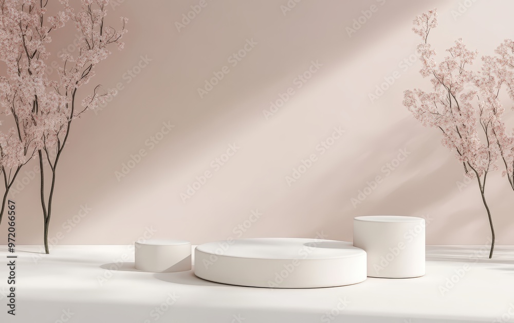 Obraz premium 3d Podium background platform product mockup 