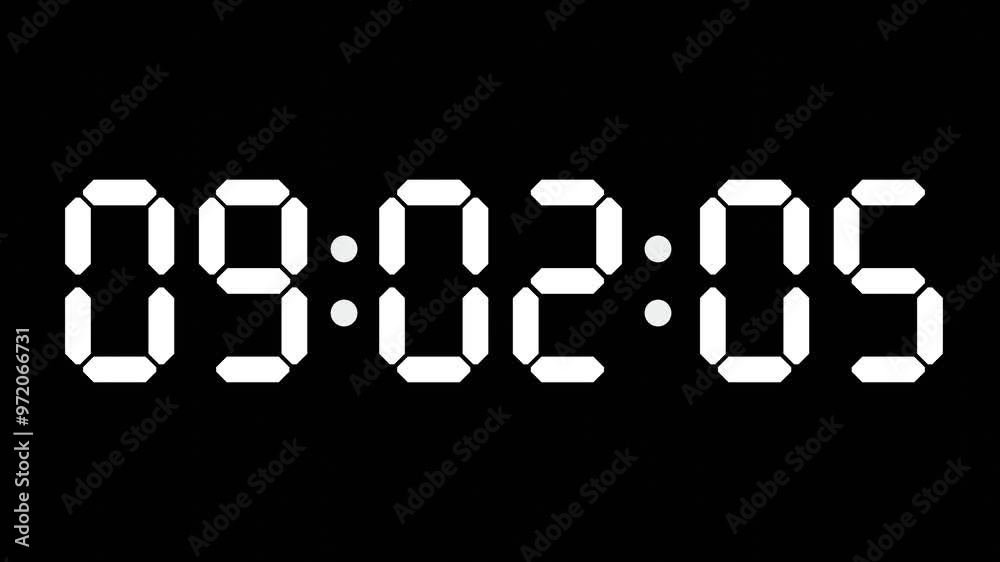 09:02 - 60 Second Full-Screen Countdown Timer with 7-Segment Display | 9:02 AM (Nine O'Clock Two Minutes) | Nine O'Clock, Two Minutes 09:02 - 60 Second Full-Screen Countdown Timer with 7-Segment Display | 9:02 AM (Nine O'Clock Two Minutes) | Nine O'Clock, Two Minutes