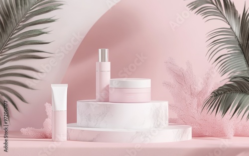 3d Podium background platform product mockup
