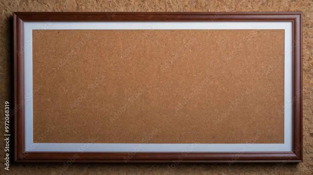 Fototapeta premium blank corkboardbulletin board with a wooden frame