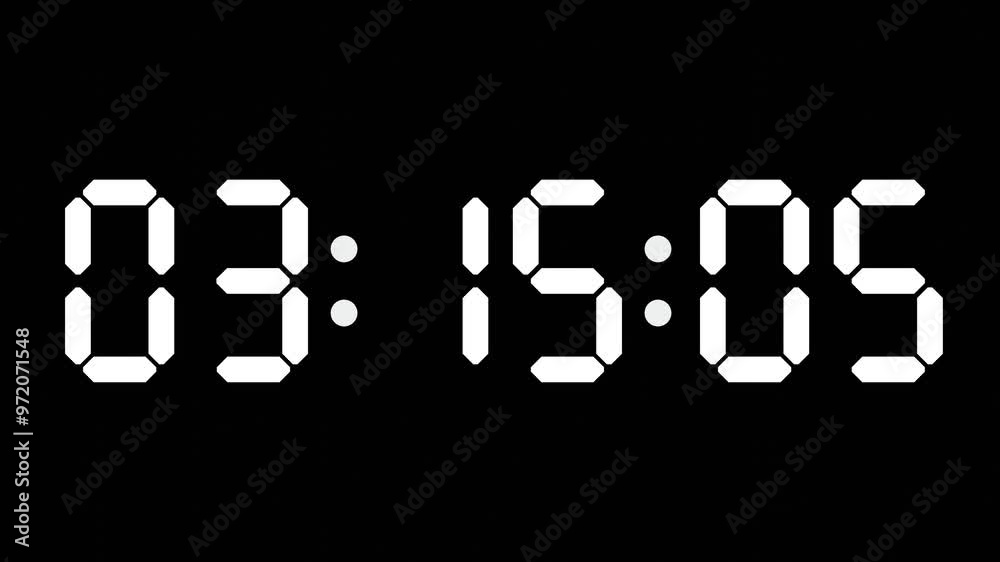 03:15 - 60 Second Full-Screen Countdown Timer with 7-Segment Display | 3:15 AM (Three O'Clock Fifteen Minutes) | Three O'Clock, Fifteen Minutes 03:15 - 60 Second Full-Screen Countdown Timer with 7-Segment Display | 3:15 AM (Three O'Clock Fifteen Minutes) | Three O'Clock, Fifteen Minutes