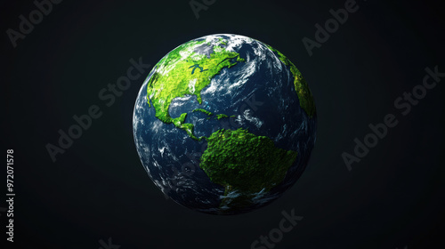 Green Earth Globe.