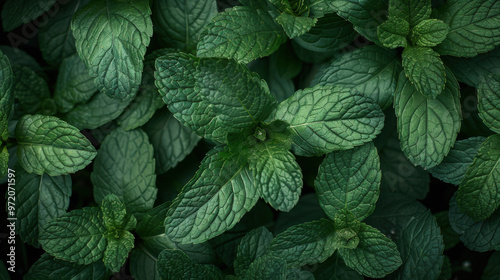 Mint leaves background