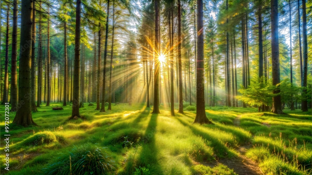 Fototapeta premium a bright clearing with 