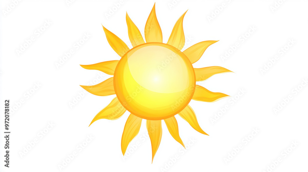 Summer Sun Icon.