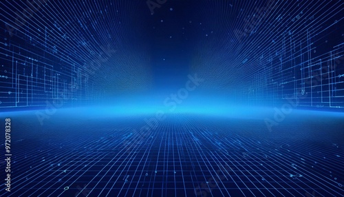 Blue copy space digital background for technology, innovation, abstract, and futuristic designs