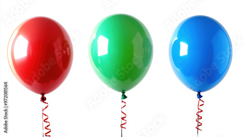 Balloons Red Green Blue.