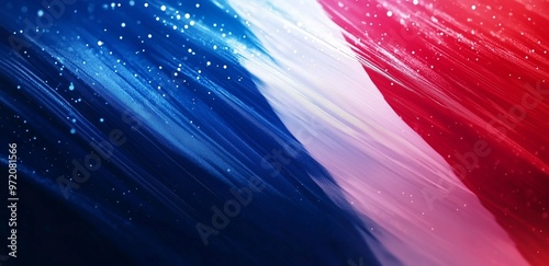 Flag of France, blue white red color background