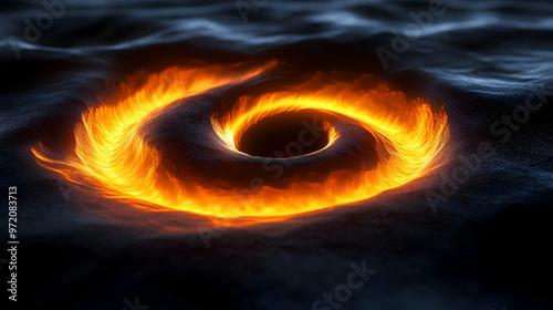 Abstract Fire Ring Vortex