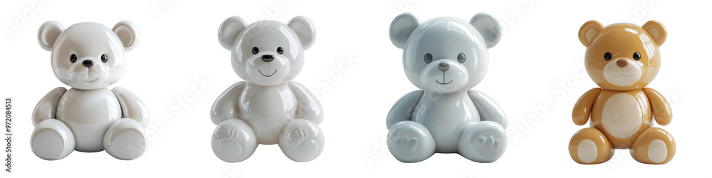 3D of a toy teddy bear on a transparent background. 3D of a toy teddy bear on a transparent background.