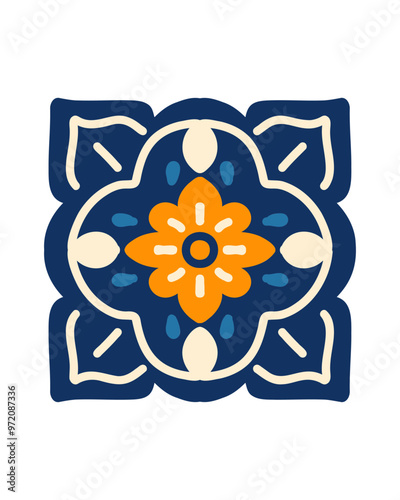 Oriental floral ornament.