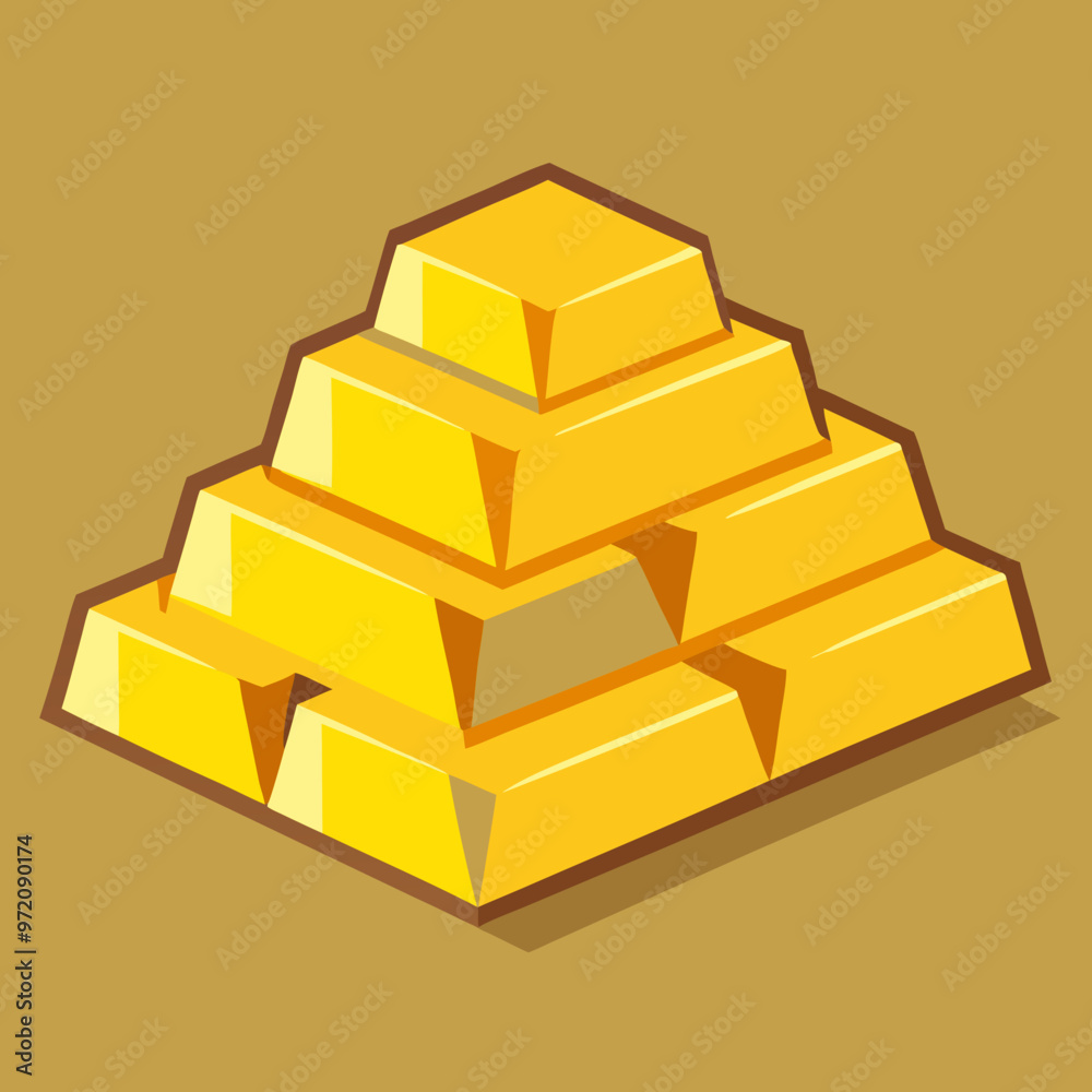 stack of gold bar stack of gold bar