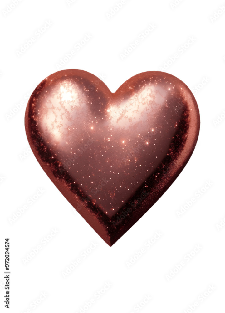 Fototapeta premium 3D heart shape design illustration