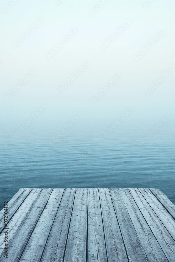Fototapeta premium Wooden dock over calm water