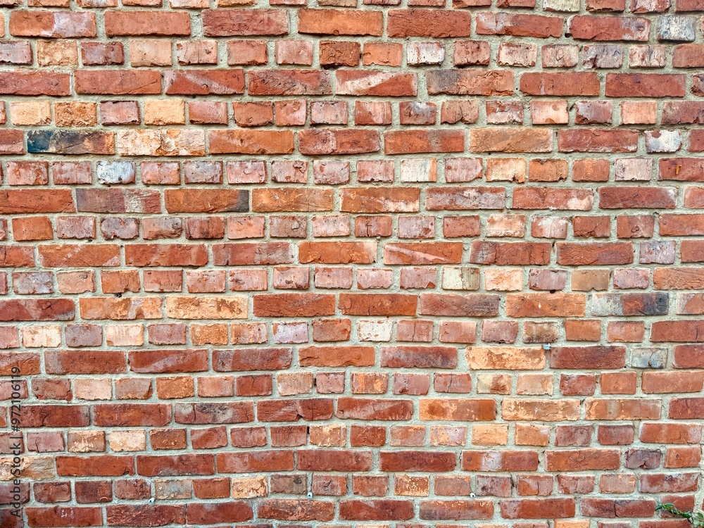 Naklejka premium Background of old brick wall pattern texture