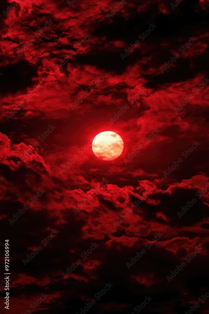 Obraz premium Sunlight filtering through clouds