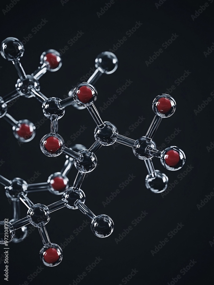 A meticulously detailed illustration of a thiopyran molecule, featuring its chemical structure, bonds, and angles, designed for educational clarity.