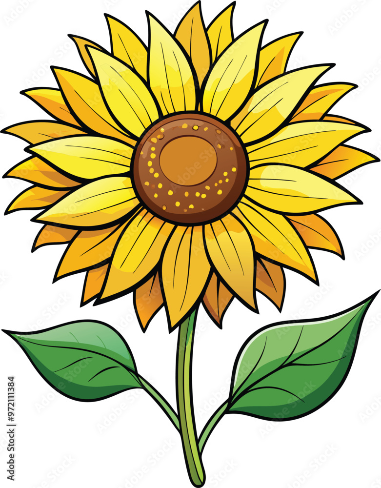 Fototapeta premium sunflower vector, Print