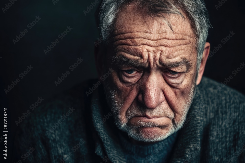 Senior man distressed crying angry afraid sad expression. Senior man distressed crying angry afraid sad expression.