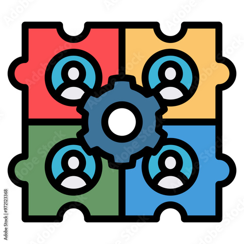 Collaboration Icons For Design Elements 
