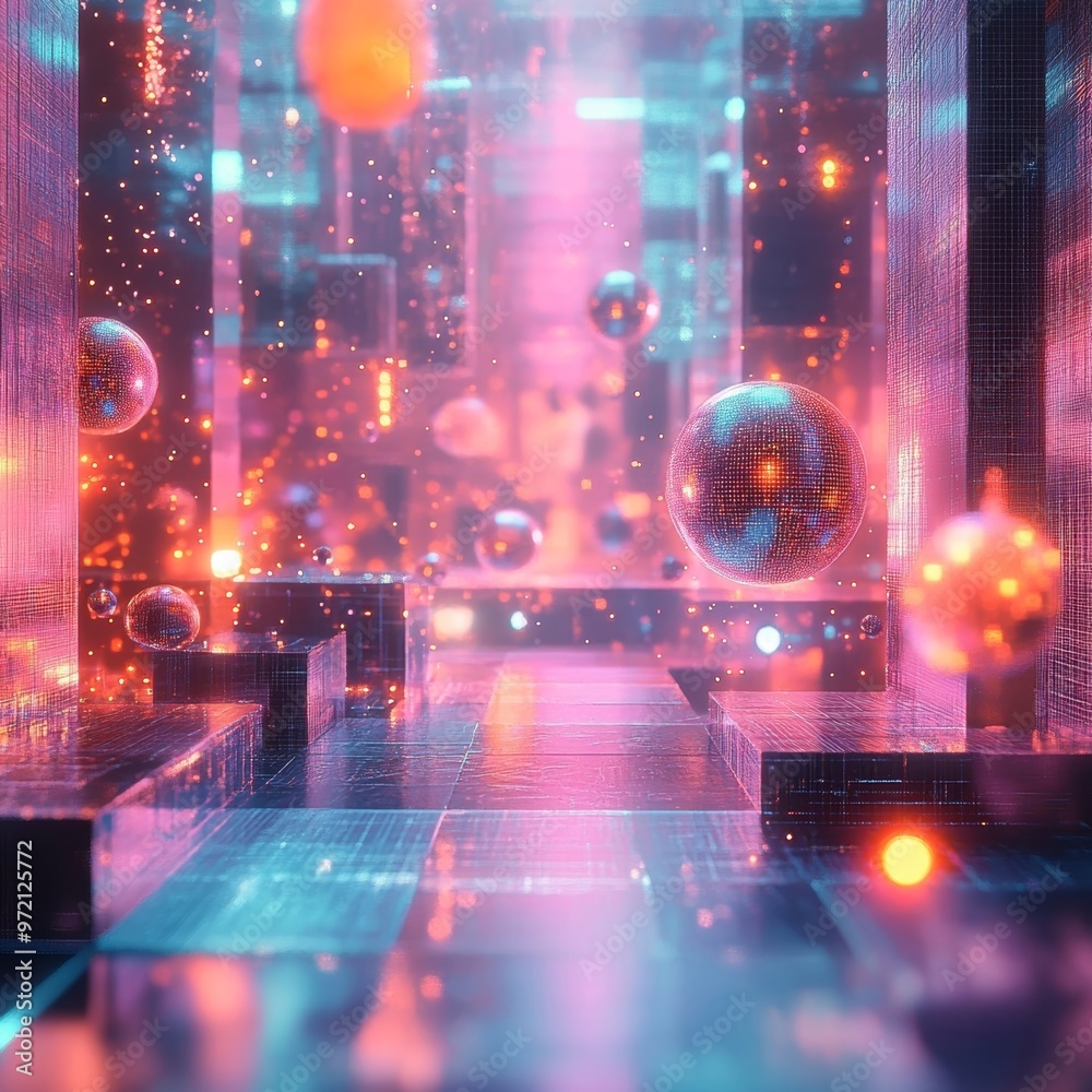 Obraz premium Neon Cityscape