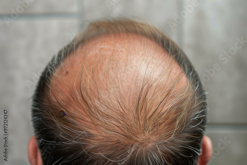 male bald spot on the head