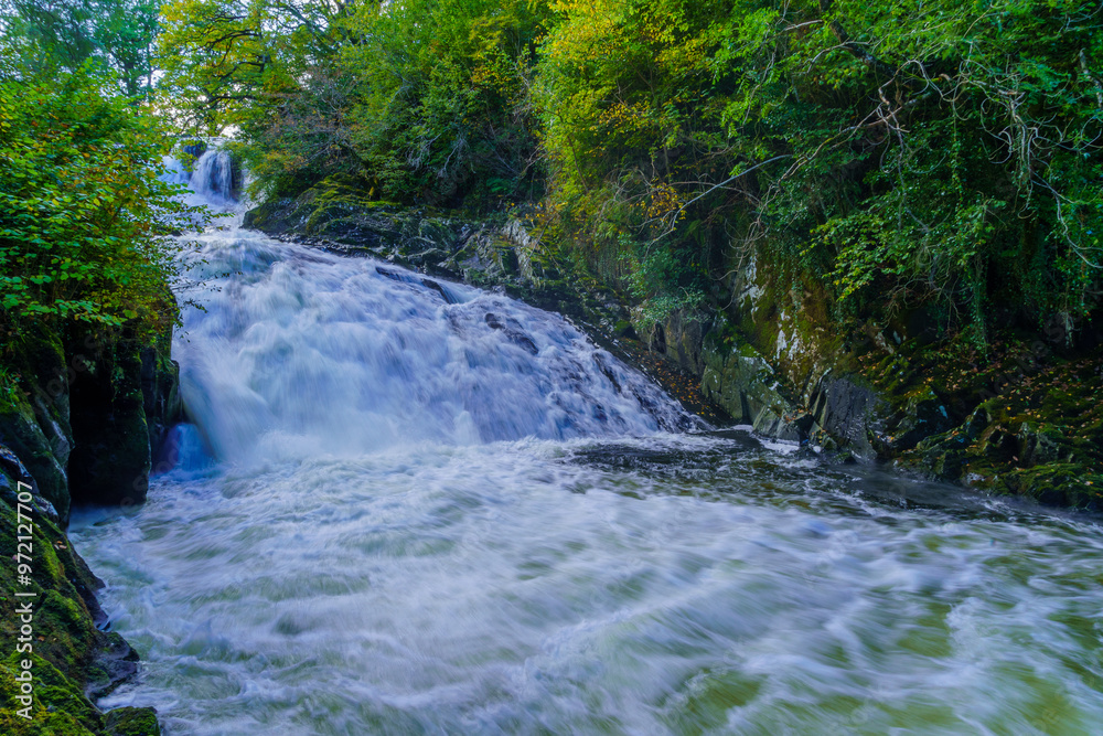 Swallow Falls Waterfall, in Snowdonia National Park