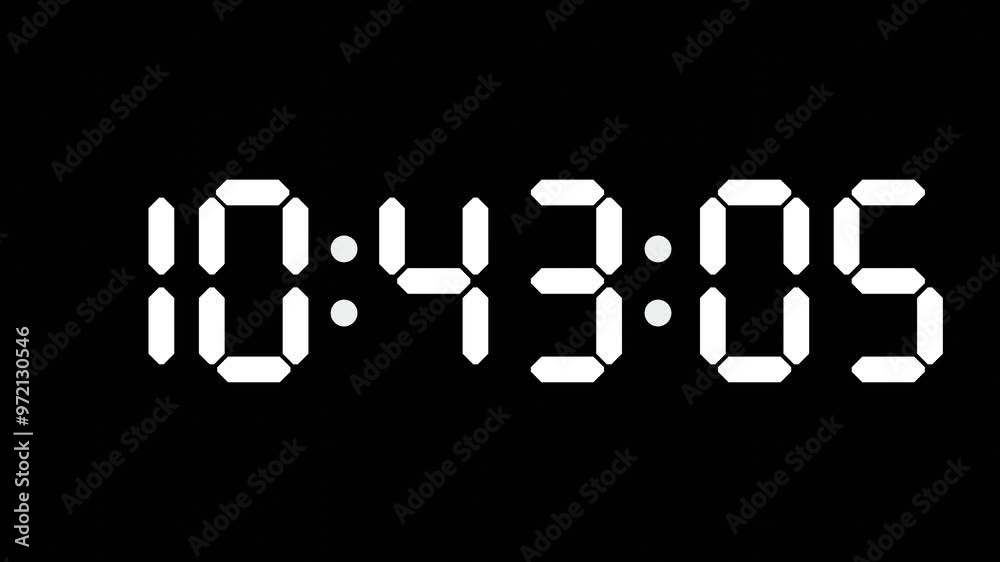 10:43 - 60 Second Full-Screen Countdown Timer with 7-Segment Display | 10:43 AM (Ten O'Clock Forty-Three Minutes) | Ten O'Clock, Forty-Three Minutes 10:43 - 60 Second Full-Screen Countdown Timer with 7-Segment Display | 10:43 AM (Ten O'Clock Forty-Three Minutes) | Ten O'Clock, Forty-Three Minutes