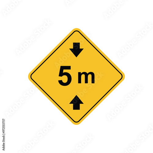 Free Download road sign icon, warning for a limited height on yellow rhombus. board.suitable for poster use and web icon	
 - GFXLoad