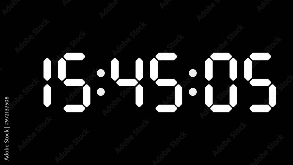 15:45 - 60 Second Full-Screen Countdown Timer with 7-Segment Display | 3:45 PM (Three O'Clock Forty-Five Minutes) | Fifteen O'Clock, Forty-Five Minutes 15:45 - 60 Second Full-Screen Countdown Timer with 7-Segment Display | 3:45 PM (Three O'Clock Forty-Five Minutes) | Fifteen O'Clock, Forty-Five Minutes