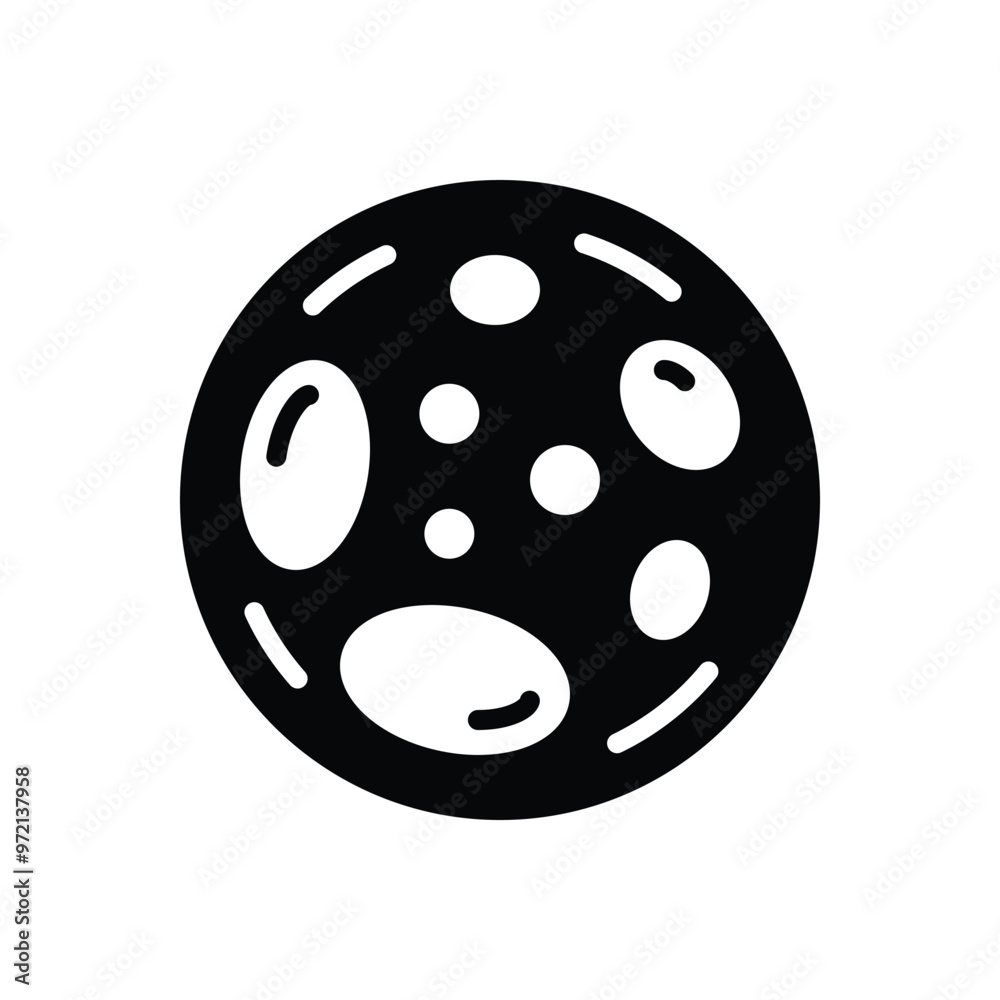 Black solid icon for moon Black solid icon for moon