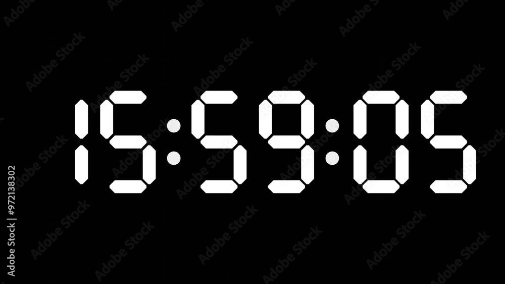15:59 - 60 Second Full-Screen Countdown Timer with 7-Segment Display | 3:59 PM (Three O'Clock Fifty-Nine Minutes) | Fifteen O'Clock, Fifty-Nine Minutes 15:59 - 60 Second Full-Screen Countdown Timer with 7-Segment Display | 3:59 PM (Three O'Clock Fifty-Nine Minutes) | Fifteen O'Clock, Fifty-Nine Minutes