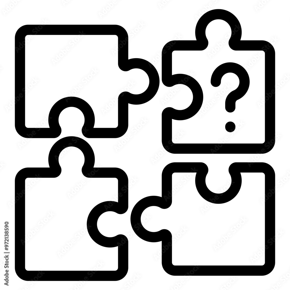 Puzzle Icons For Design Elements Puzzle Icons For Design Elements