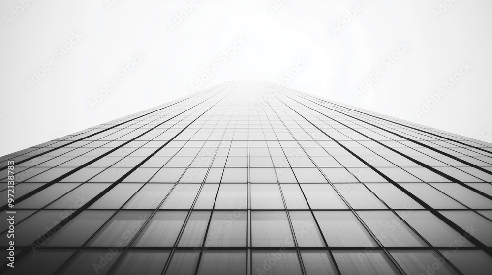 Bottom view of modern skyscrapers Bottom view of modern skyscrapers