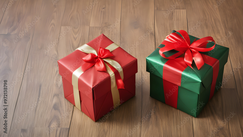 Obraz premium christmas tree with gifts