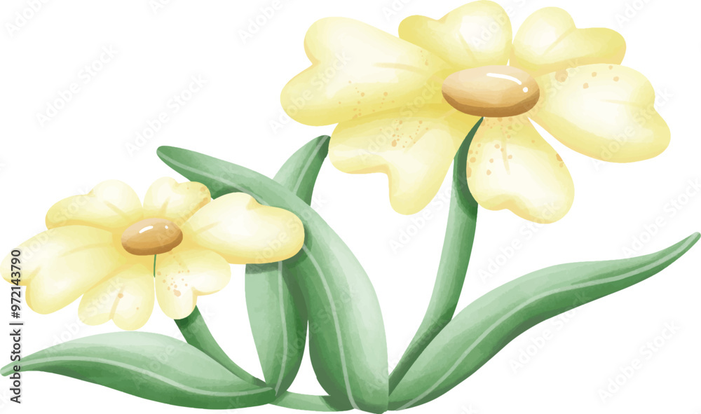 Fototapeta premium Yellow flower.eps