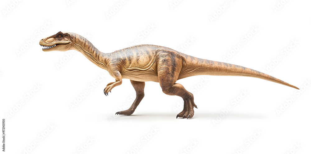 Realistic model of Dinosaur isolated on white background